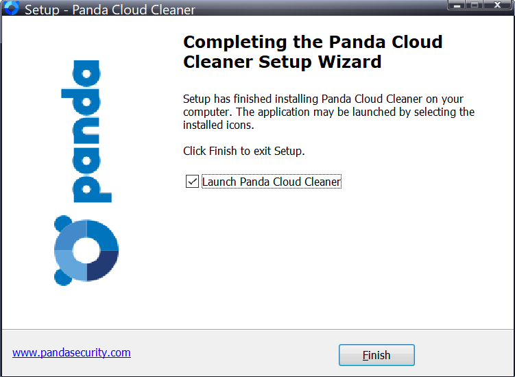 Panda Cloud Cleaner finish